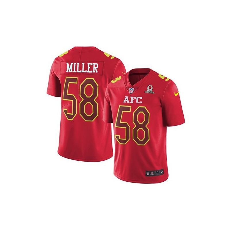 Cheap Von Miller Broncos Jersey From China 2017 Pro Bowl AFC in Men Women Youth Size #58