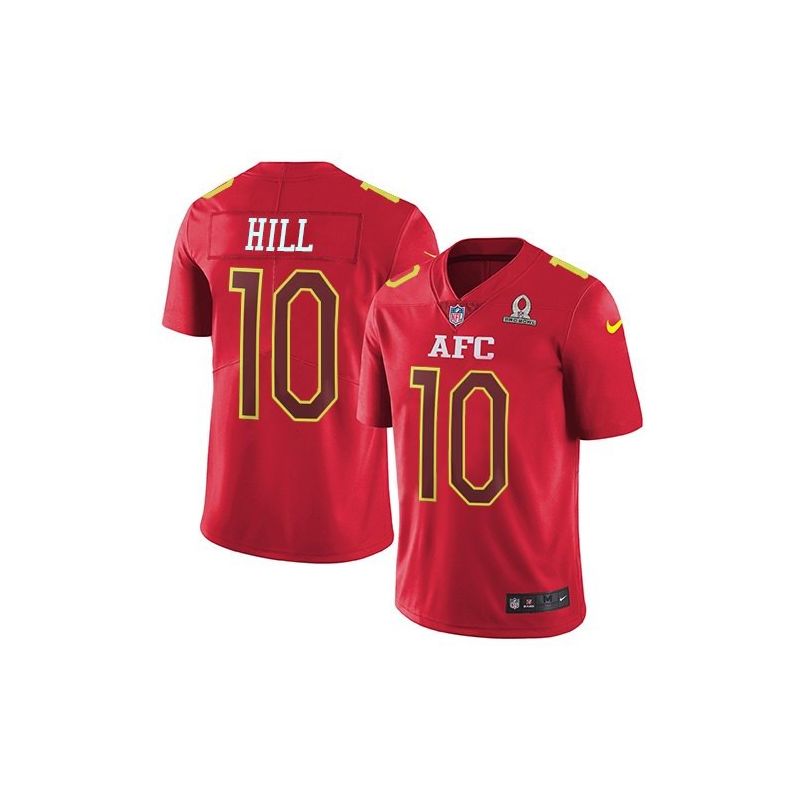 Cheap Tyreek Hill Chiefs Jersey From China 2017 Pro Bowl AFC in Men Women Youth Size #10