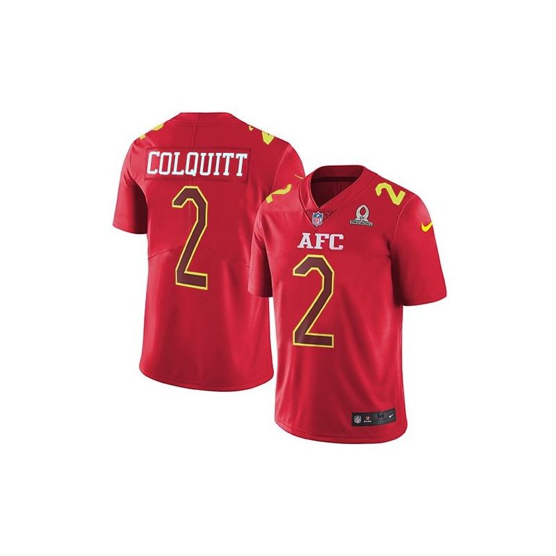 Cheap Dustin Colquitt Chiefs Jersey From China 2017 Pro Bowl AFC in Men Women Youth Size #2