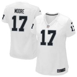 Cheap Denarius Moore Raiders Jersey #17 White From China Limited