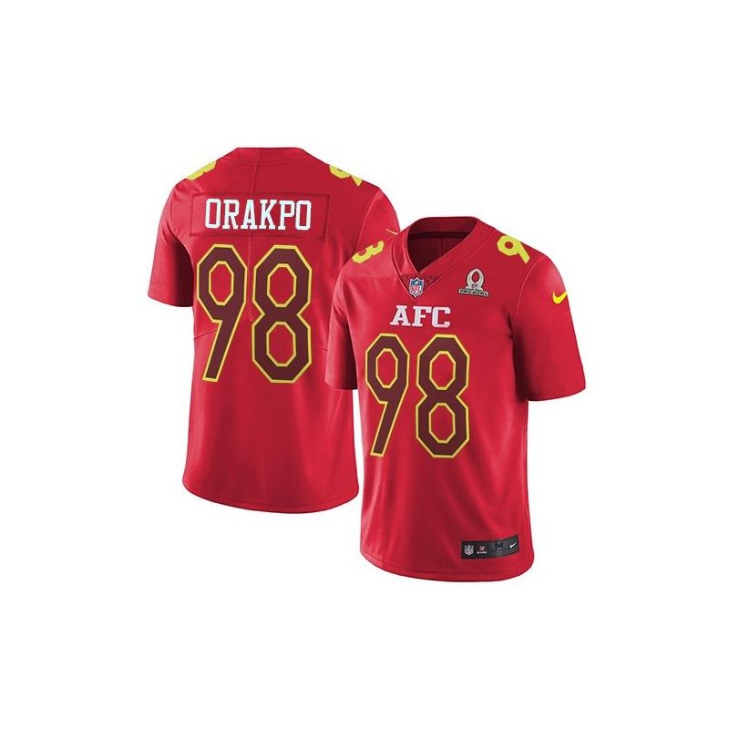 Cheap Brian Orakpo Titans Jersey From China 2017 Pro Bowl AFC in Men Women Youth Size #98