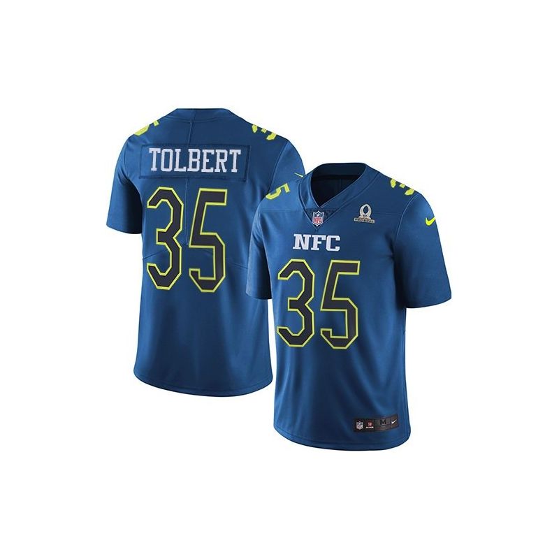 Cheap Mike Tolbert Panthers Jersey From China 2017 Pro Bowl NFC in Men Women Youth Size #35