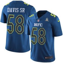 Cheap Thomas Davis Sr Panthers Jersey From China 2017 Pro Bowl NFC in Men Women Youth Size #58
