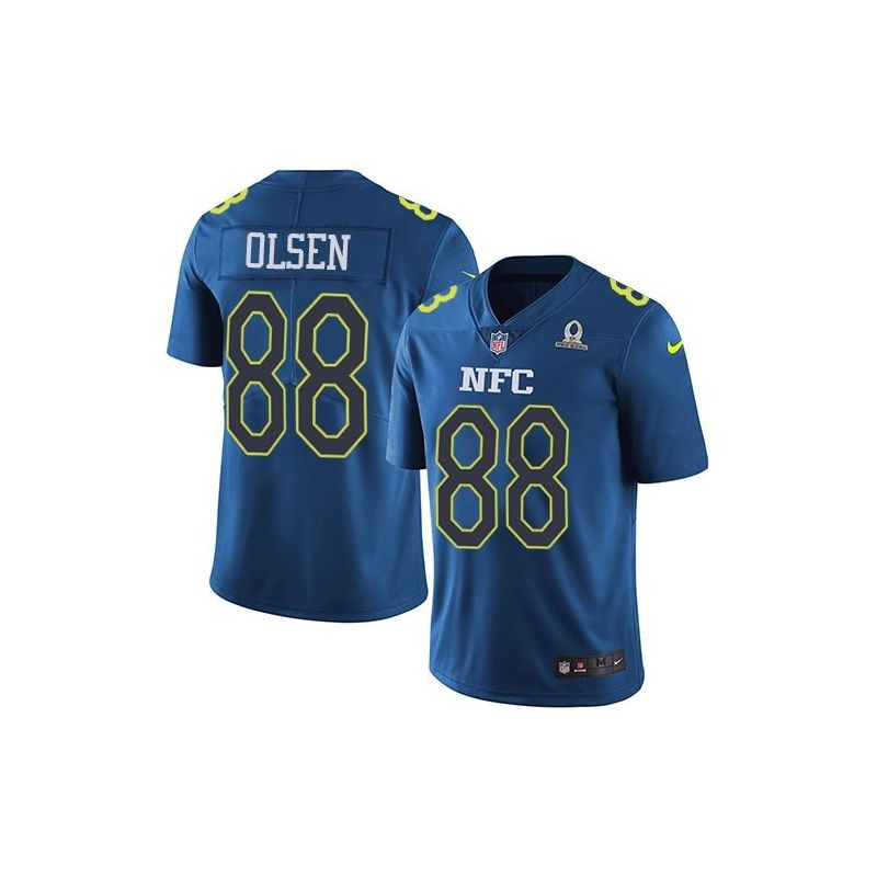 Cheap Greg Olsen Panthers Jersey From China 2017 Pro Bowl NFC in Men Women Youth Size #88