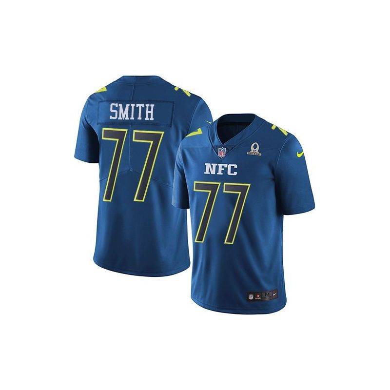 Cheap Tyron Smith Cowboys Jersey From China 2017 Pro Bowl NFC in Men Women Youth Size #77