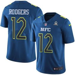 Cheap Aaron Rodgers Packers Jersey From China 2017 Pro Bowl NFC in Men Women Youth Size #12