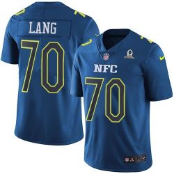 Cheap TJ Lang Packers Jersey From China 2017 Pro Bowl NFC in Men Women Youth Size #70