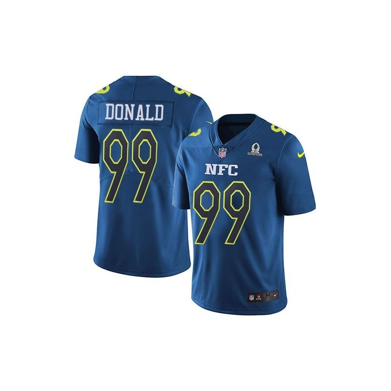 Cheap Aaron Donald Rams Jersey From China 2017 Pro Bowl NFC in Men Women Youth Size #99