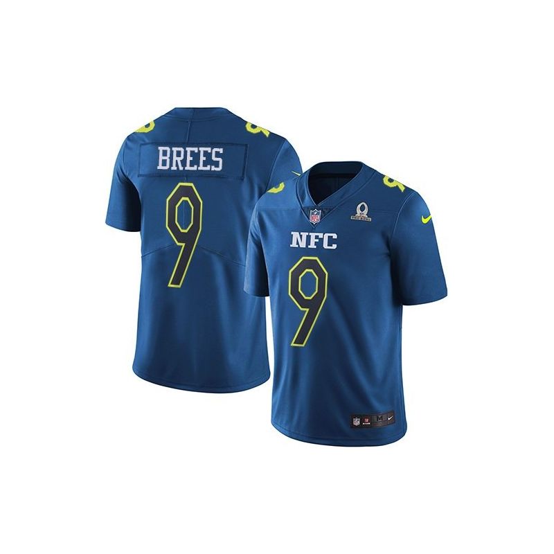 Cheap Drew Brees Saints Jersey From China 2017 Pro Bowl NFC in Men Women Youth Size #9