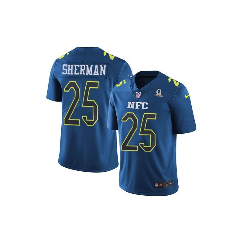 Cheap Richard Sherman Seahawks Jersey From China 2017 Pro Bowl NFC in Men Women Youth Size #25