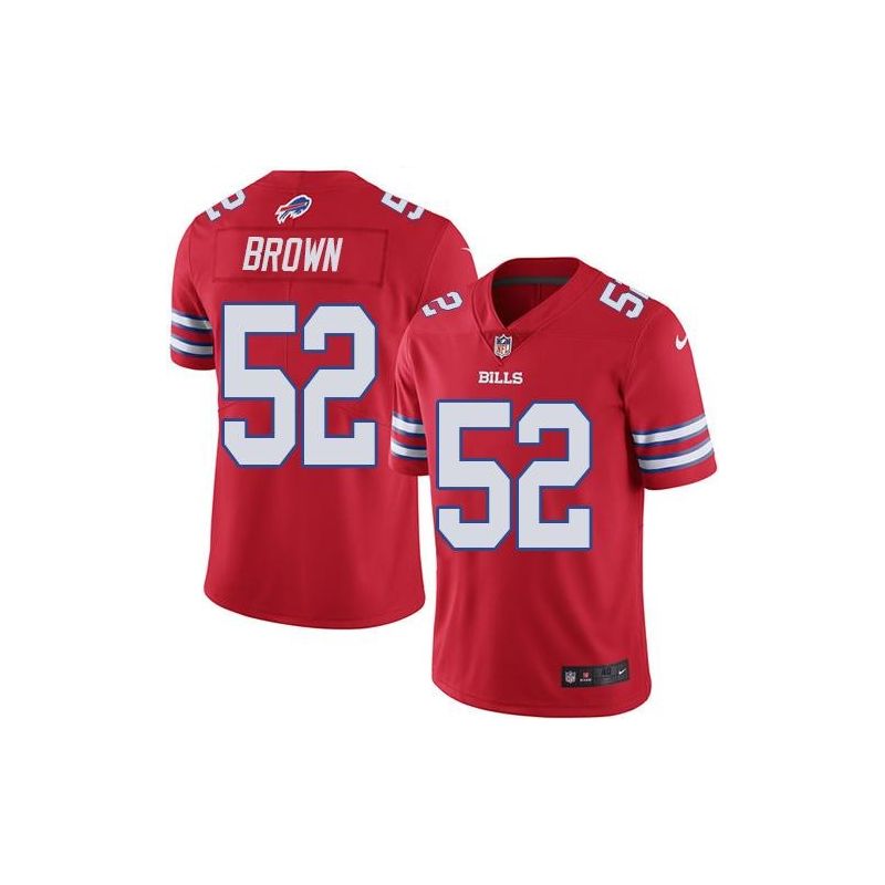 Cheap Preston Brown Bills Jersey From China Color Rush Legend #52