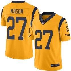 Cheap Tre Mason Rams Jersey From China Color Rush Legend #27