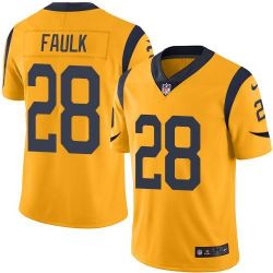 Cheap Marshall Faulk Rams Jersey From China Color Rush Legend #28