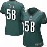 Cheap Trent Cole Eagles Jersey #58 Green From China Limited