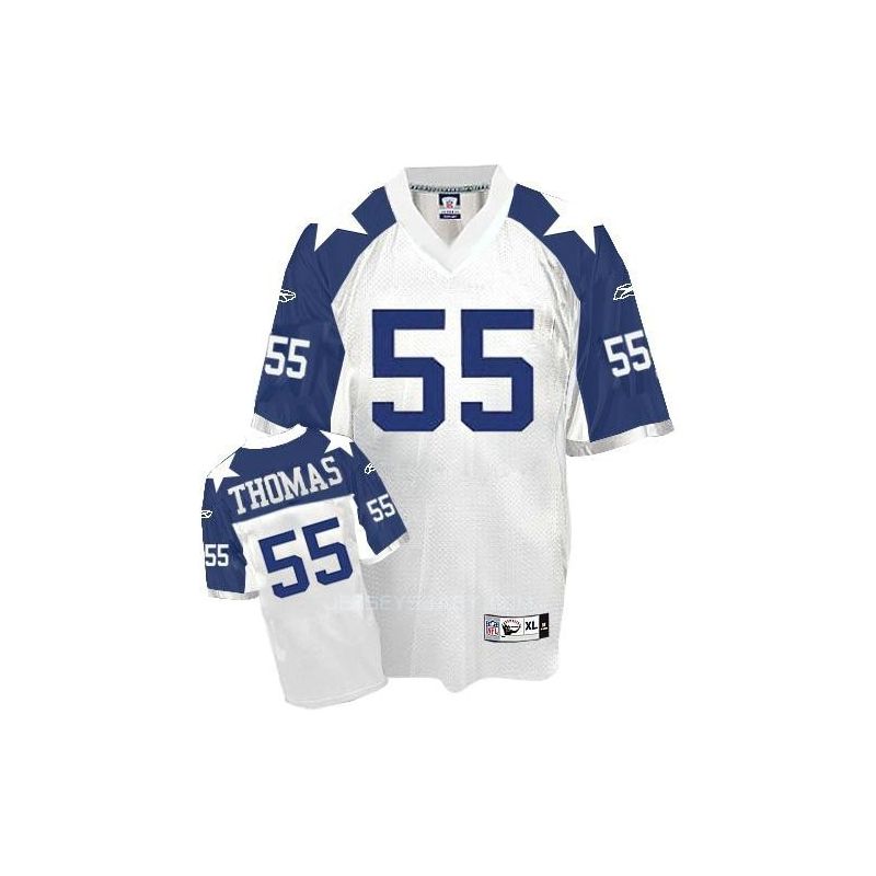 Cheap Zach Thomas Cowboys Jersey #55 White Thanksgiving From China