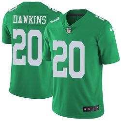 Cheap Brian Dawkins Eagles Jersey From China Color Rush Legend #20 emerald