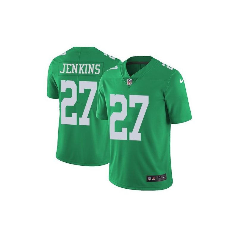 Cheap Malcolm Jenkins Eagles Jersey From China Color Rush Legend #27 emerald