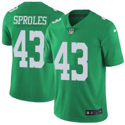 Cheap Darren Sproles Eagles Jersey From China Color Rush Legend #43 emerald