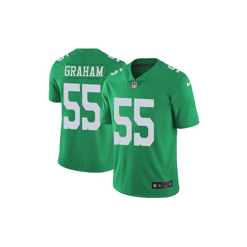 Cheap Brandon Graham Eagles Jersey From China Color Rush Legend #55 emerald