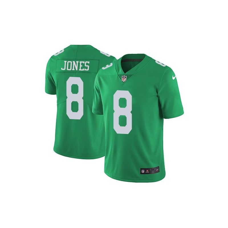 Cheap Donnie Jones Eagles Jersey From China Color Rush Legend #8 emerald