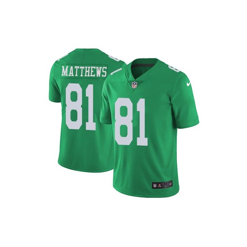 Cheap Jordan Matthews Eagles Jersey From China Color Rush Legend #81 emerald