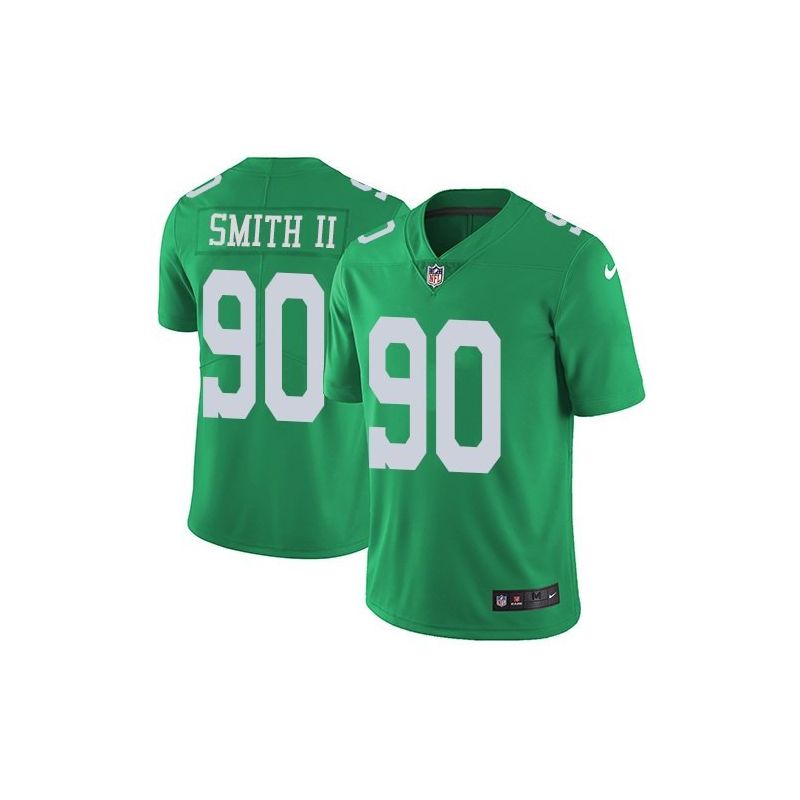 Cheap Marcus Smith II Eagles Jersey From China Color Rush Legend #90 emerald