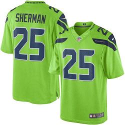 Cheap Richard Sherman Seahawks Jersey From China Color Rush Legend #25