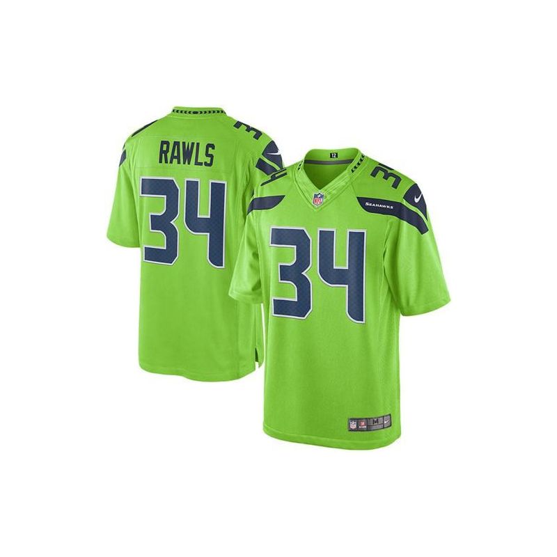 Cheap Thomas Rawls Seahawks Jersey From China Color Rush Legend #34