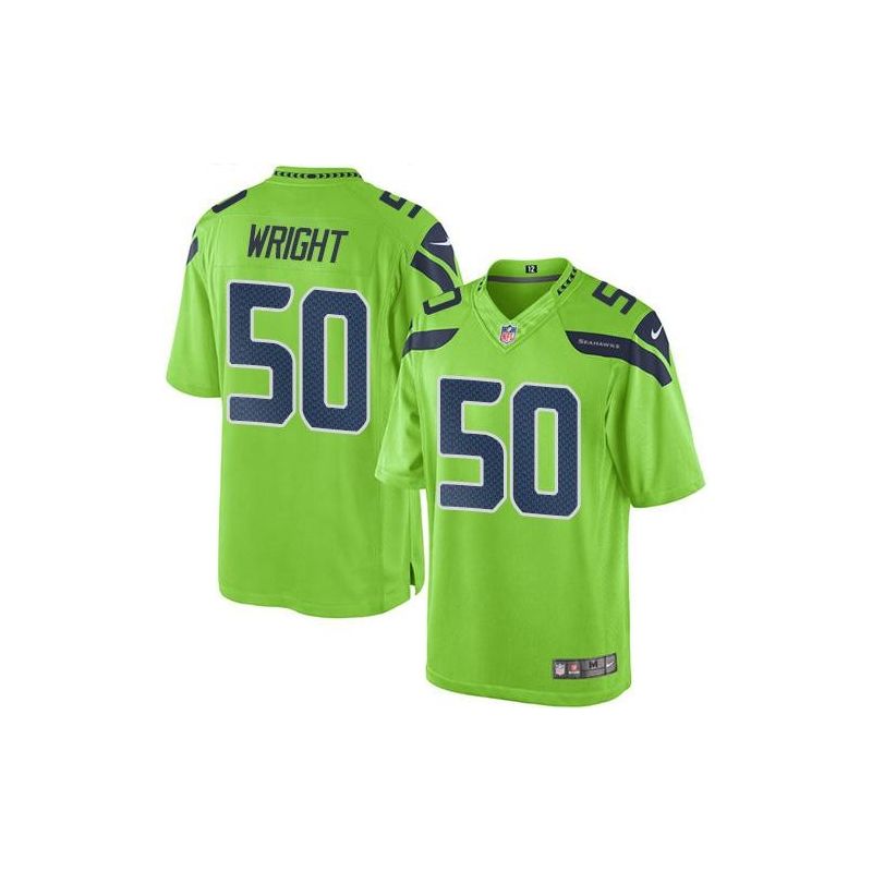 Cheap KJ Wright Seahawks Jersey From China Color Rush Legend #50