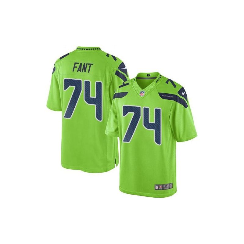 Cheap George Fant Seahawks Jersey From China Color Rush Legend #74