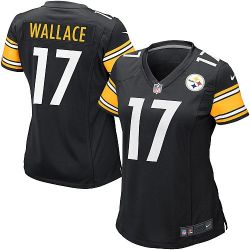 Cheap Mike Wallace Steelers Jersey #17 Black From China Limited