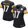 Cheap Mike Wallace Steelers Jersey #17 Black From China Limited