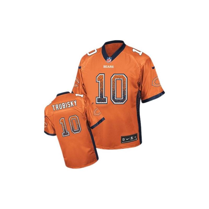 Cheap Mitchell Trubisky Bears Jersey From China Drift Fashion I #10 Orange