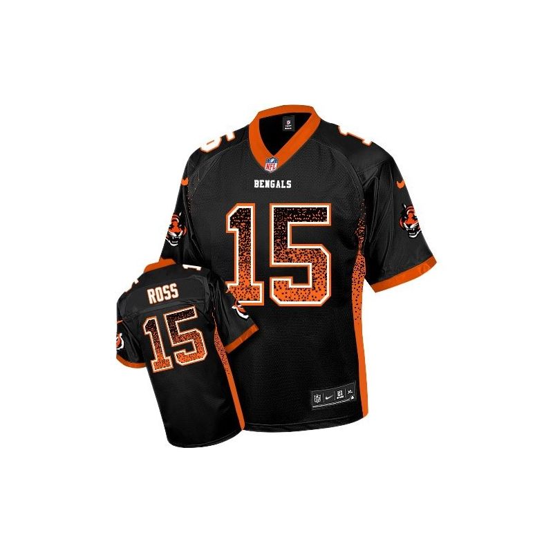 Cheap John Ross Bengals Jersey From China Drift Fashion I #15 Brown