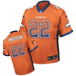 Cheap CJ Anderson Broncos Jersey From China Drift Fashion I #22 Orange