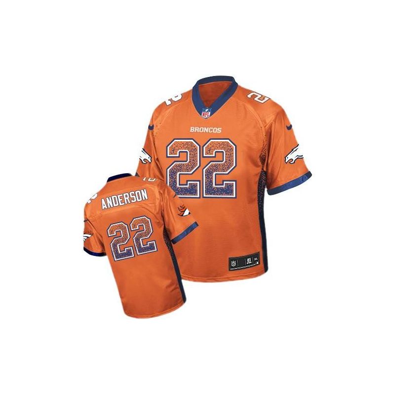 Cheap CJ Anderson Broncos Jersey From China Drift Fashion I #22 Orange