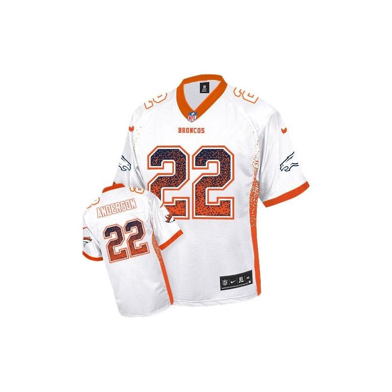 Cheap CJ Anderson Broncos Jersey From China Drift Fashion I #22 White