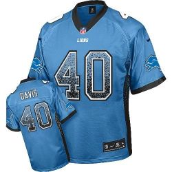 Cheap Jarrad Davis Lions Jersey From China Drift Fashion I #40 Blue