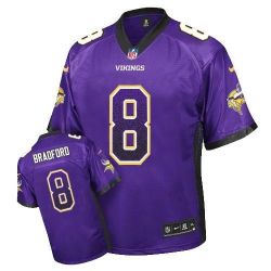 Cheap Sam Bradford Vikings Jersey From China Drift Fashion I #8 Purple