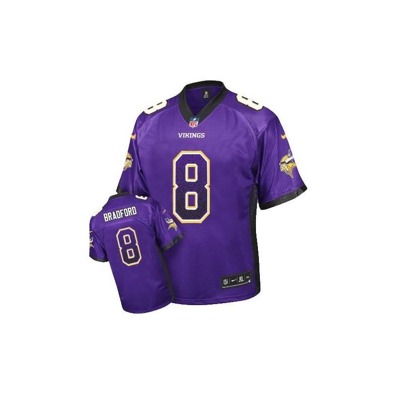 Cheap Sam Bradford Vikings Jersey From China Drift Fashion I #8 Purple