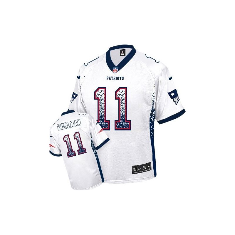 Cheap Julian Edelman Patriots Jersey From China Drift Fashion I #11 White