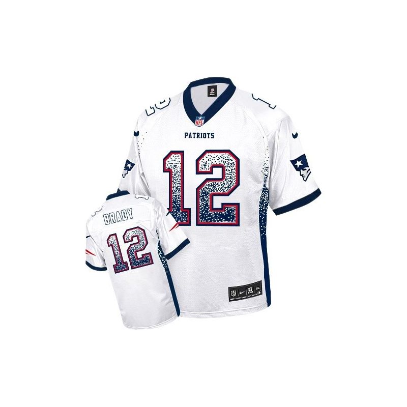 Cheap Tom Brady Patriots Jersey From China Drift Fashion I #12 White