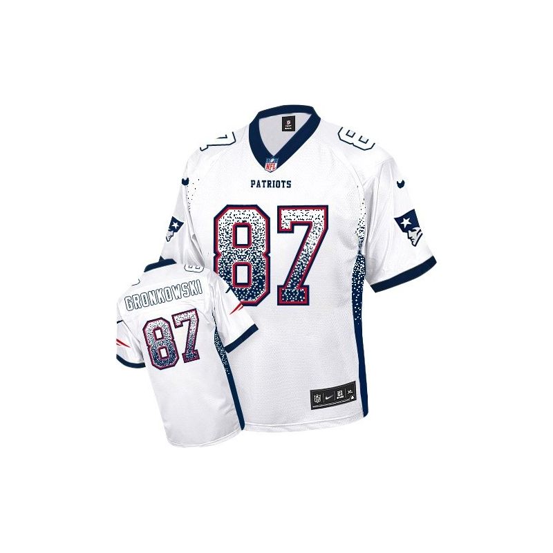 Cheap Rob Gronkowski Patriots Jersey From China Drift Fashion I #87 White