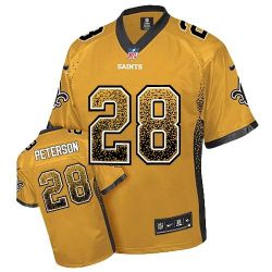 Cheap Adrian Peterson Saints Jersey From China Drift Fashion I #28 Gold