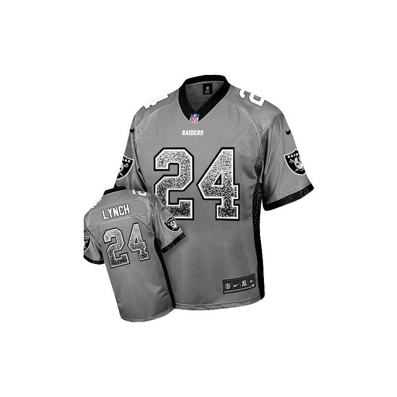 Cheap Marshawn Lynch Raiders Jersey From China Drift Fashion I #24 Gray