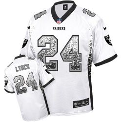 Cheap Marshawn Lynch Raiders Jersey From China Drift Fashion I #24 White