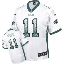 Cheap Carson Wentz Eagles Jersey From China Drift Fashion I #11 White