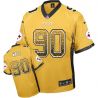 Cheap TJ Watt Steelers Jersey From China Drift Fashion I #90 Gold
