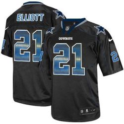 Cheap Ezekiel Elliott Cowboys Jersey From China Lights Out Strobe #21