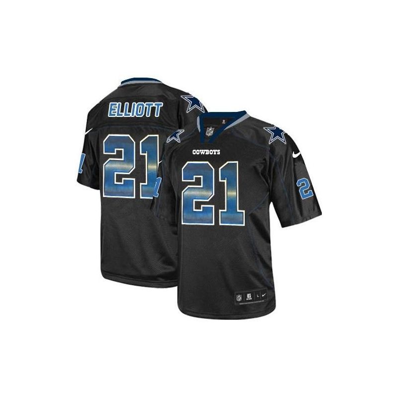 Cheap Ezekiel Elliott Cowboys Jersey From China Lights Out Strobe #21